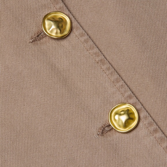 L'AGENCE Long Beige Trench Coat - Picture 4 of 8